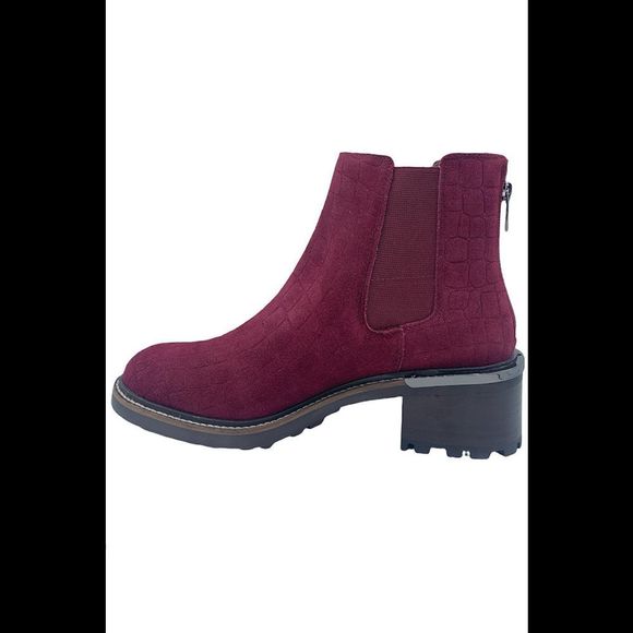 Vince Camuto Suede Chelsea Boots Kelivena Fire Brick - Wide - Picture 3 of 5